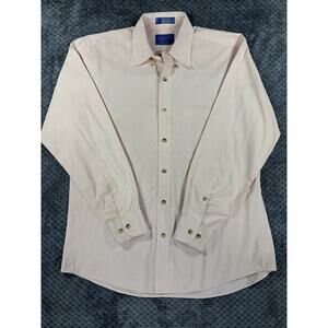 Pendleton Broadway Cloth Long Sleeve Button Front Shirt Plaids Checks Size Med